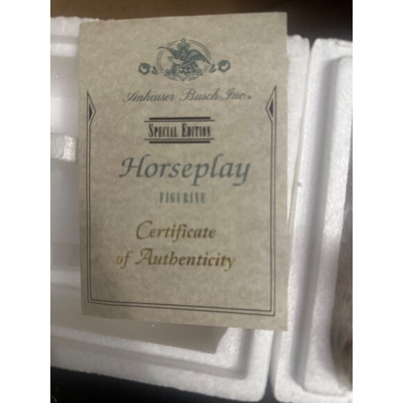 1994 Anheuser-Busch Horseplay Special Edition Dalmatian Puppies Figurine With Bo - Picture 3 of 6